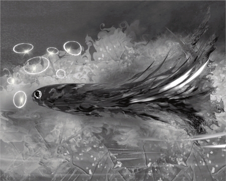 Deep Thinking in Monochrome by artist Elizabeth Gregowicz